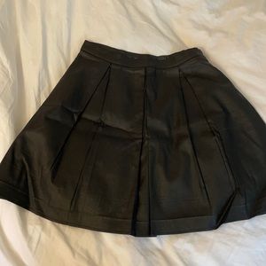 French Connection Leather Skirt